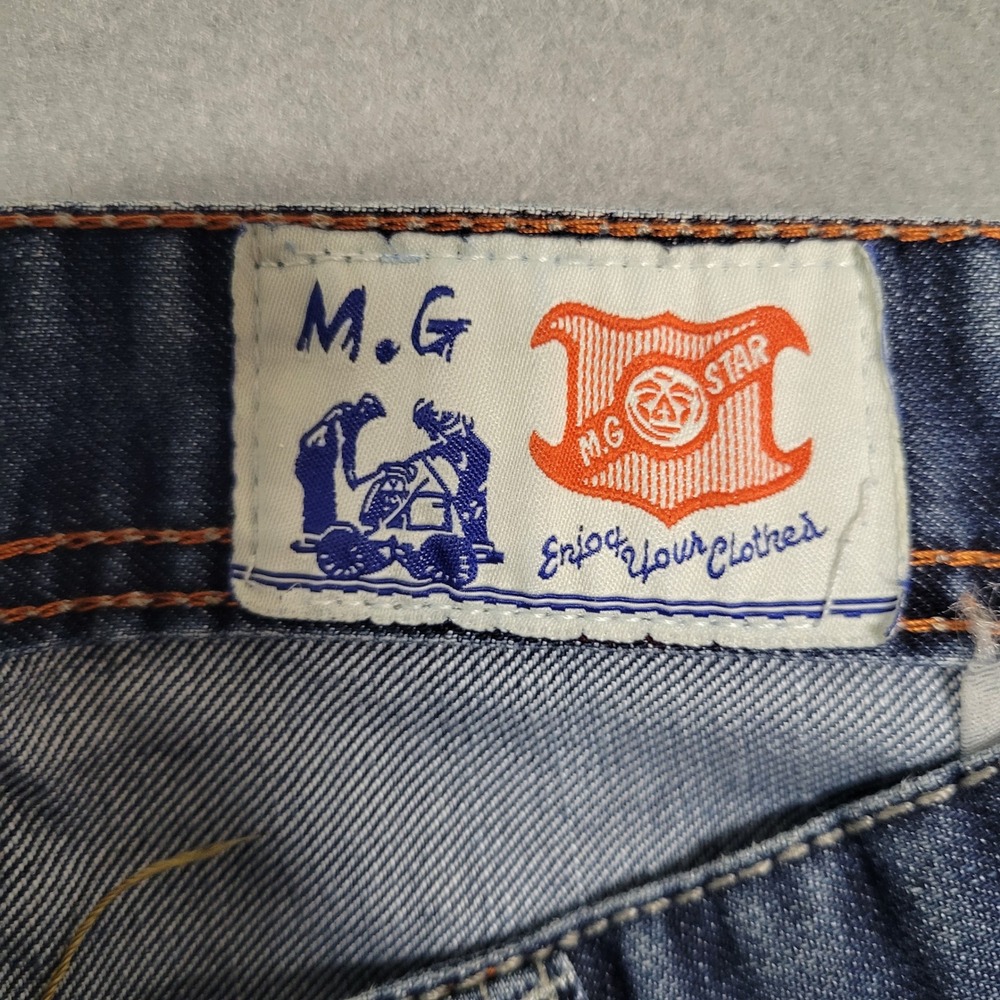 M.G. Star Jeans Mens Blue Denim Button Fly Casual Pants Size Sz 31 - Picture 3 of 12